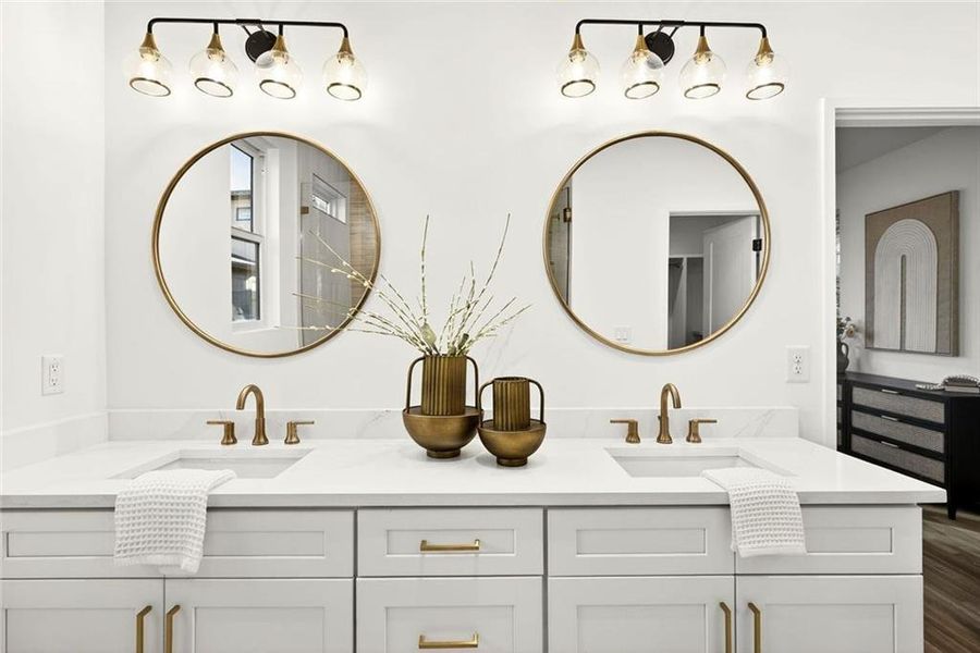 Furnished interior view inside a new home in , Atlanta (Image 47).