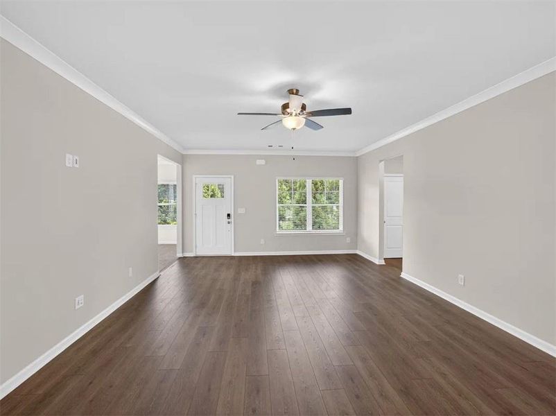 Spacious, unfurnished interior of a new home in Creekwood, Powder Springs (Image 15).