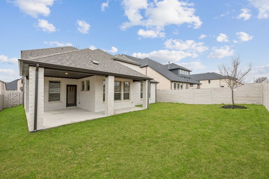 Representative exterior details of a home built from the Majestic by Centre Living Homes in Painted Tree Woodland West, McKinney (Image 20). Representative exterior details of a home built from the Majestic by Centre Living Homes in Painted Tree Woodland West, McKinney (Image 20).