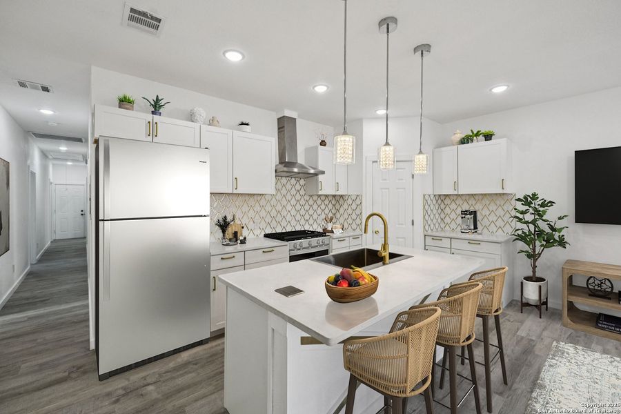 Furnished interior view inside a new home in , San Antonio (Image 36). Furnished interior view inside a new home in , San Antonio (Image 36).