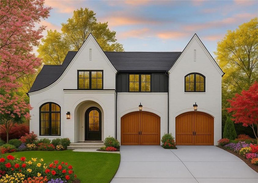 Front exterior of a new home in , Smyrna, GA, highlighting curb appeal (Image 1).