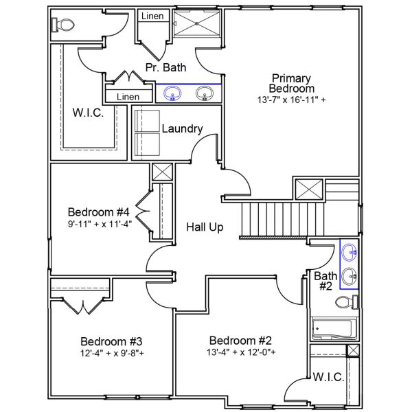 2D floor plan layout of this home in Winston Ridge, Youngsville, NC (Image 3). 2D floor plan layout of this home in Winston Ridge, Youngsville, NC (Image 3).