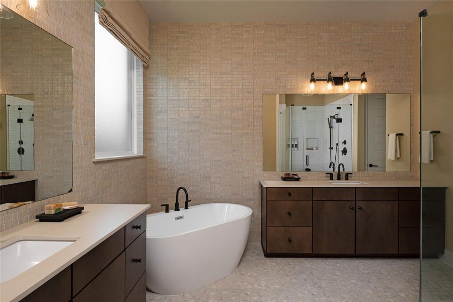 Furnished interior view inside a new home in Provence, Austin (Image 13).