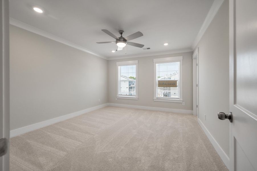 Spacious, unfurnished interior of a new home in The Bluffs at Pinefield Townhomes, Charleston (Image 22). Spacious, unfurnished interior of a new home in The Bluffs at Pinefield Townhomes, Charleston (Image 22).