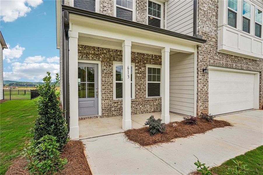 Exterior details and patio area of a home in Langston Reserve, Cartersville (Image 3).