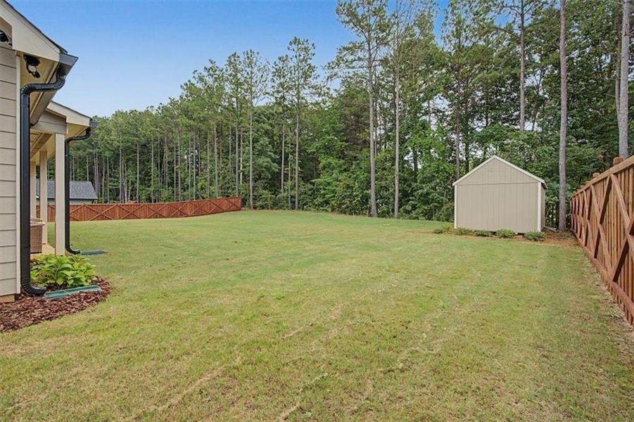 Exterior details and patio area of a home in , Rockmart (Image 36). Exterior details and patio area of a home in , Rockmart (Image 36).