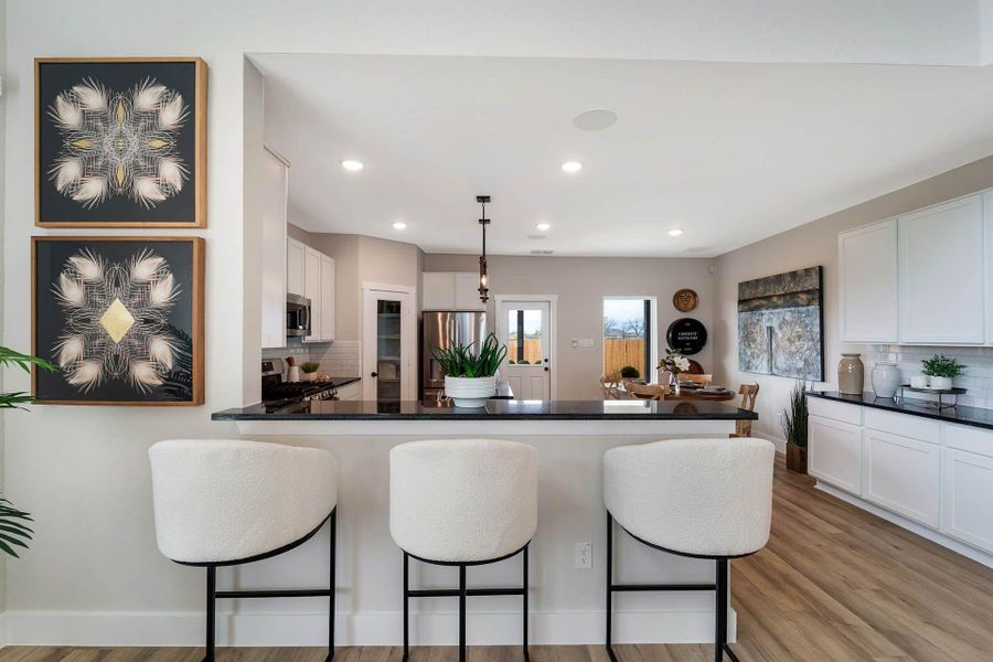 Furnished interior view inside a new home in Steed Landing, Texas City (Image 8).