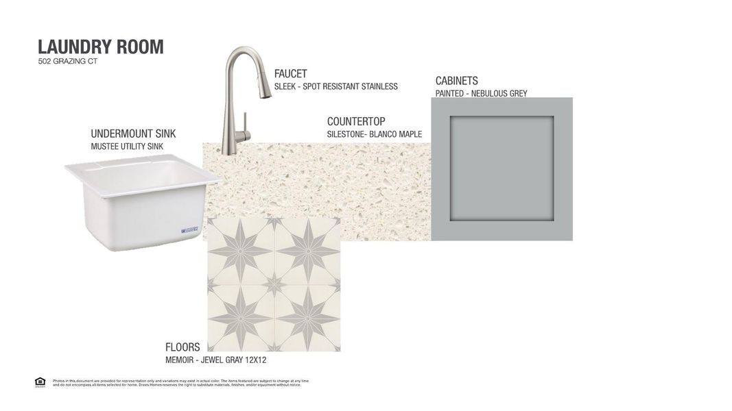 Sample of building materials used in homes in Lariat - 80', Liberty Hill (Image 9).