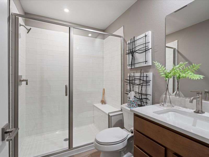Furnished interior view inside a new home in Parkside at Victory Ridge, Colorado Springs (Image 27).
