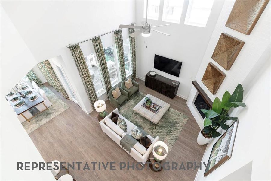 Furnished interior view inside a new home in Sandbrock Ranch, Aubrey (Image 12).