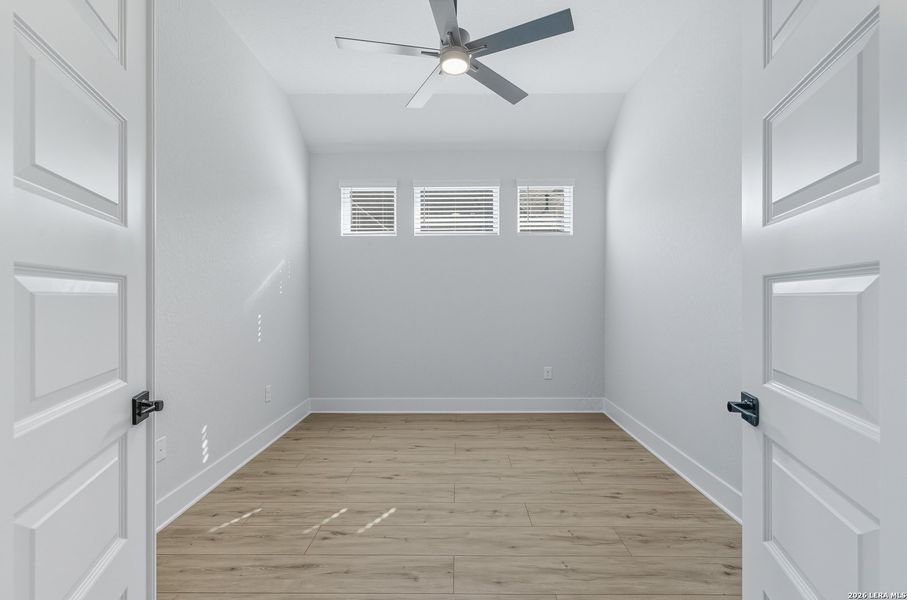 Spacious, unfurnished interior of a new home in The Reserve at Potranco Oaks, Castroville (Image 23). Spacious, unfurnished interior of a new home in The Reserve at Potranco Oaks, Castroville (Image 23).