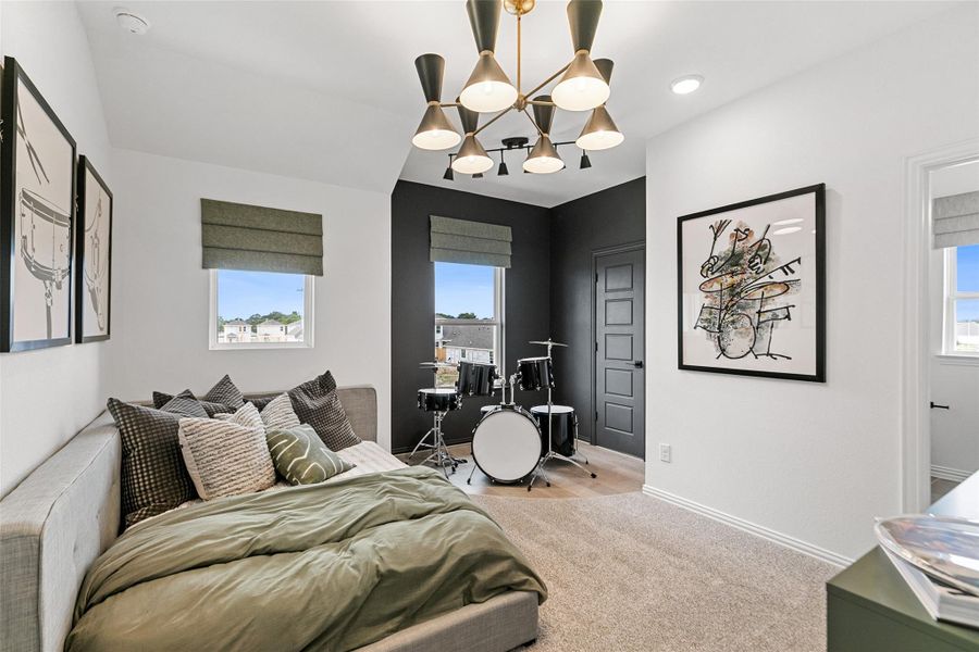 Furnished interior view inside a new home in Beamer Villas, Friendswood (Image 33).