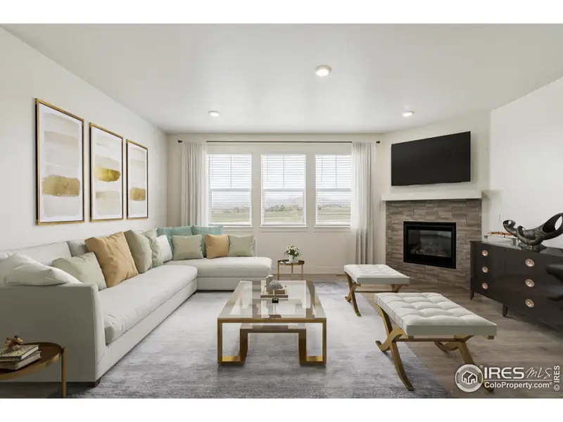 Furnished interior view inside a new home in Vantage, Berthoud (Image 3). Furnished interior view inside a new home in Vantage, Berthoud (Image 3).