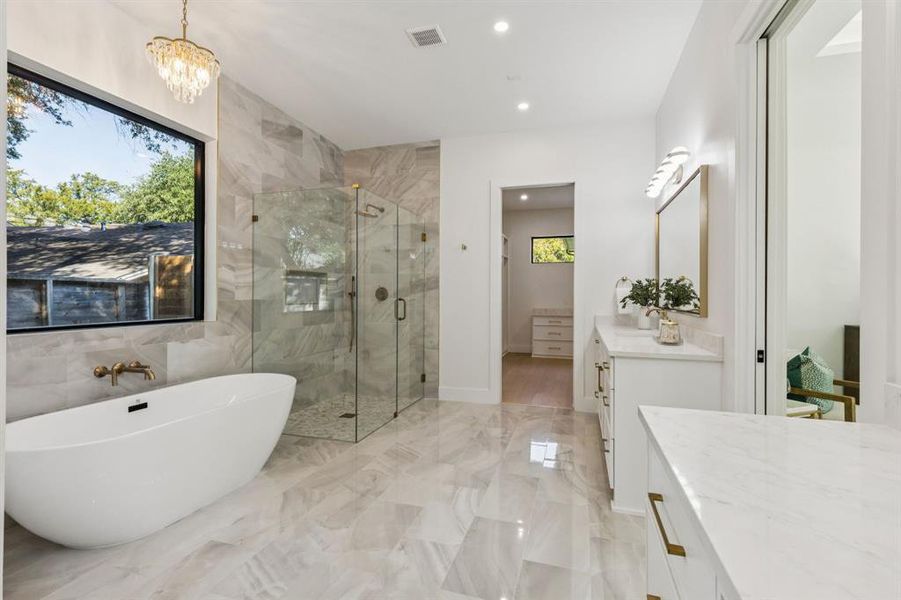 Furnished interior view inside a new home in , Dallas (Image 4).