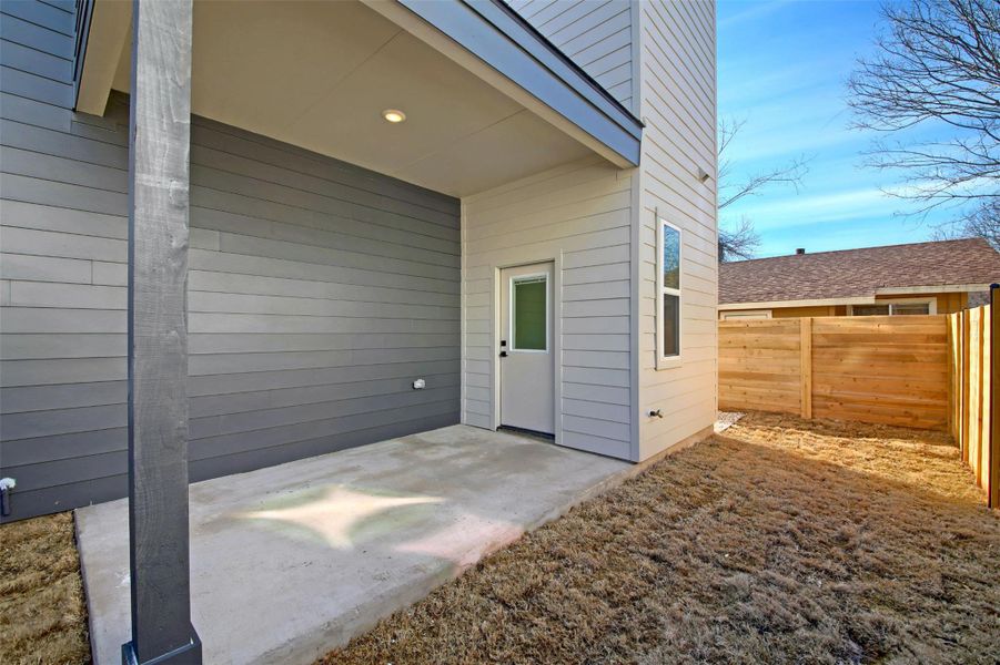 Front exterior of a new home in , Austin, TX, highlighting curb appeal (Image 18). Front exterior of a new home in , Austin, TX, highlighting curb appeal (Image 18).