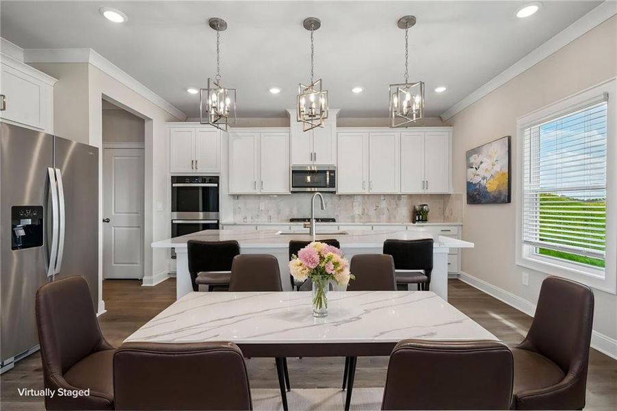 Furnished interior view inside a new home in River Pointe, Monroe (Image 14).