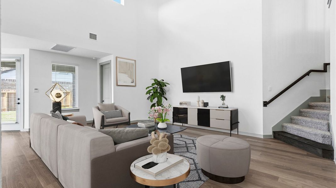 Furnished interior view inside a new home in Westland Ranch 50' Homesites, League City (Image 5).