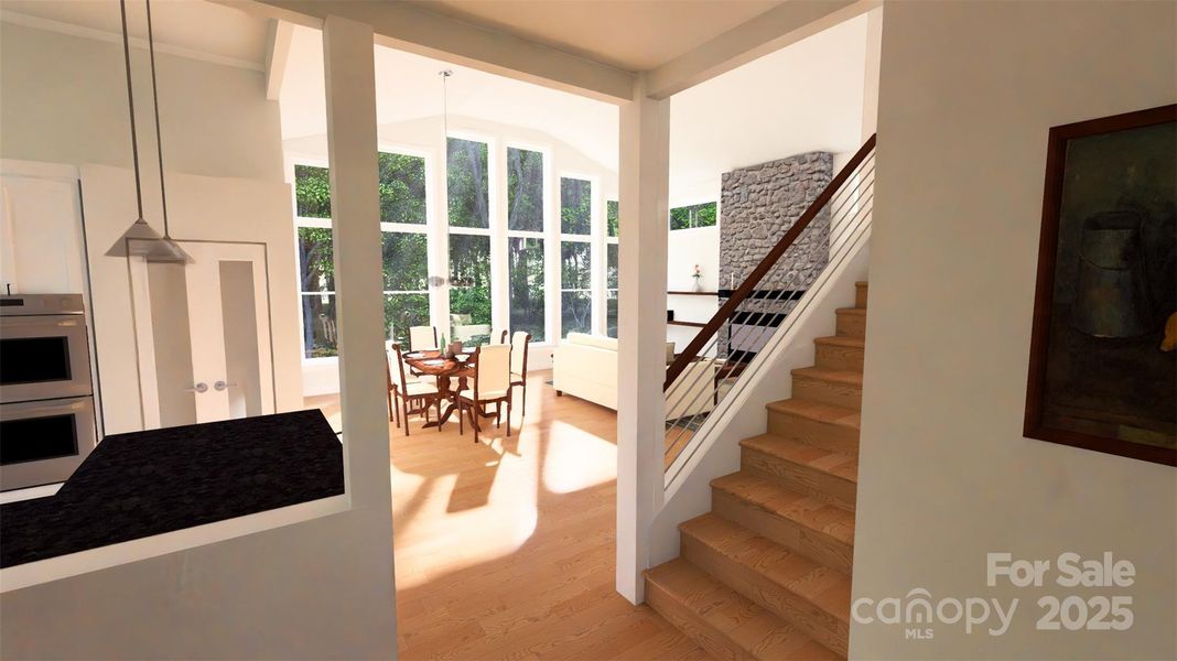 Foyer open views- rendered