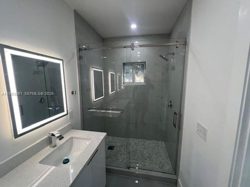 Furnished interior view inside a new home in , Miami (Image 9).