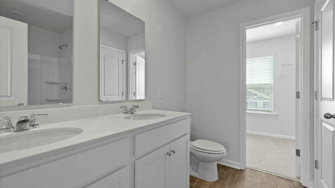 Representative furnished interior of a home built from the BRANDON by D.R. Horton in Evergreen, Holly Hill (Image 9).