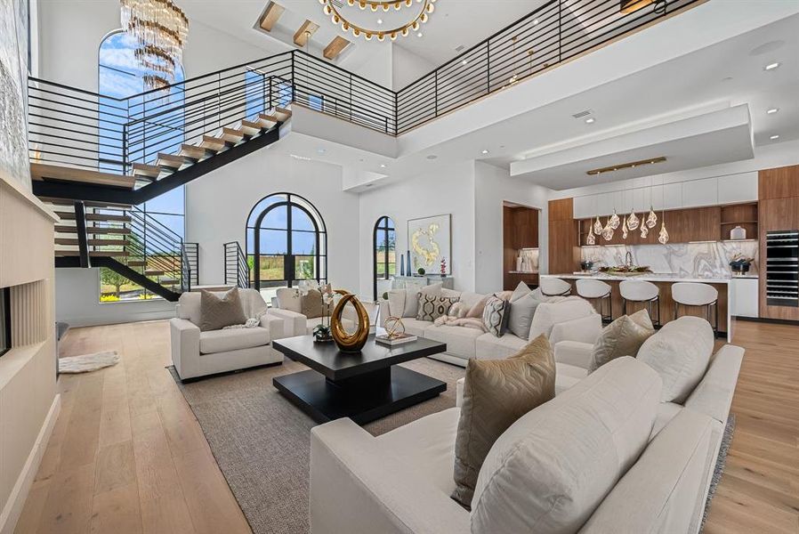 Furnished interior view inside a new home in , Southlake (Image 38).