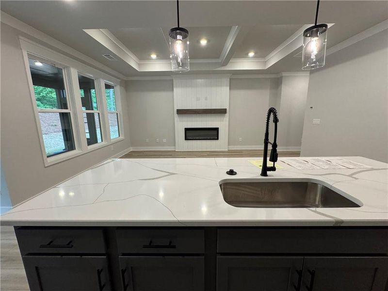 Close-up of interior finishes inside a home in Rosewood Lake Preserve, Hoschton (Image 15).