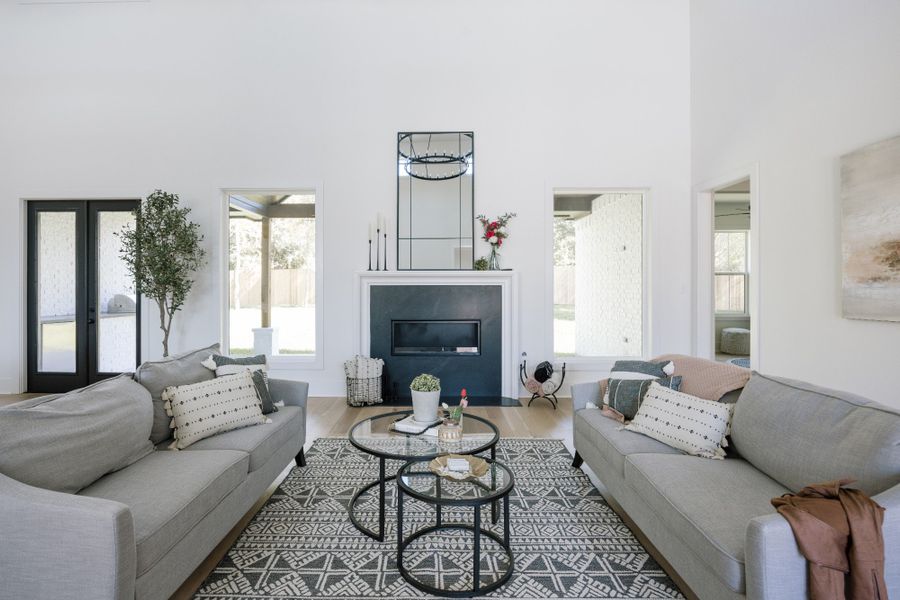 Furnished interior in a model home at Stella Ranch in Bryan (Image 8).