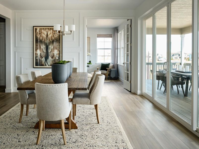 Representative furnished interior of a home built from the Steamboat | A Multi-Gen Home by Taylor Morrison in Dawson Trails, Castle Rock (Image 7).