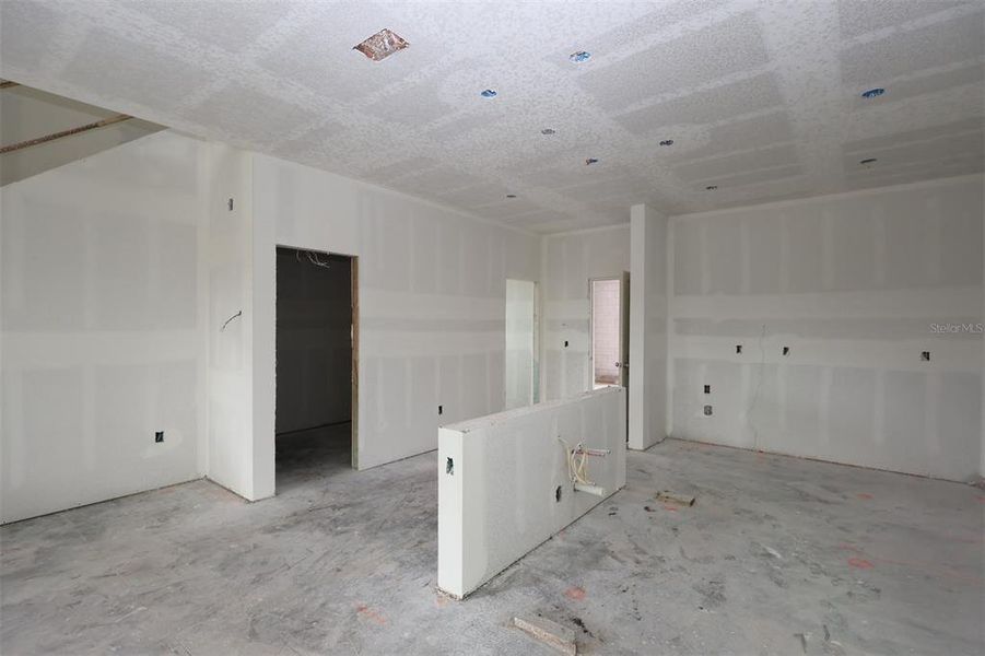 In-progress construction of a new home in Center Lake on the Park, St. Cloud, FL (Image 12).