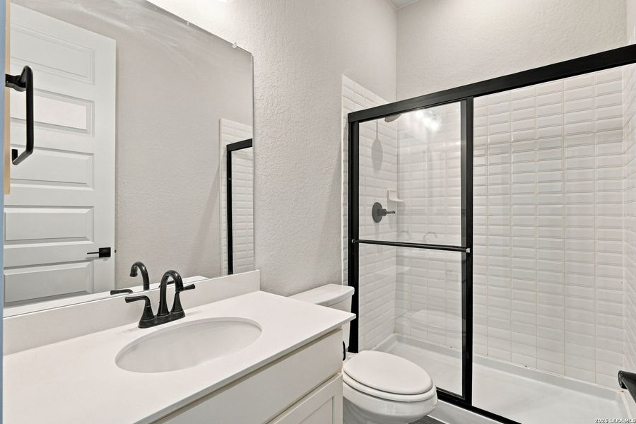 Furnished interior view inside a new home in Potranco Oaks 100's, Castroville (Image 17). Furnished interior view inside a new home in Potranco Oaks 100's, Castroville (Image 17).