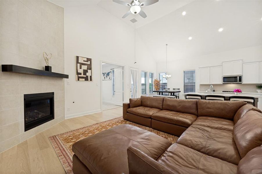 Furnished interior view inside a new home in Cambridge Crossing, Celina (Image 10). Furnished interior view inside a new home in Cambridge Crossing, Celina (Image 10).