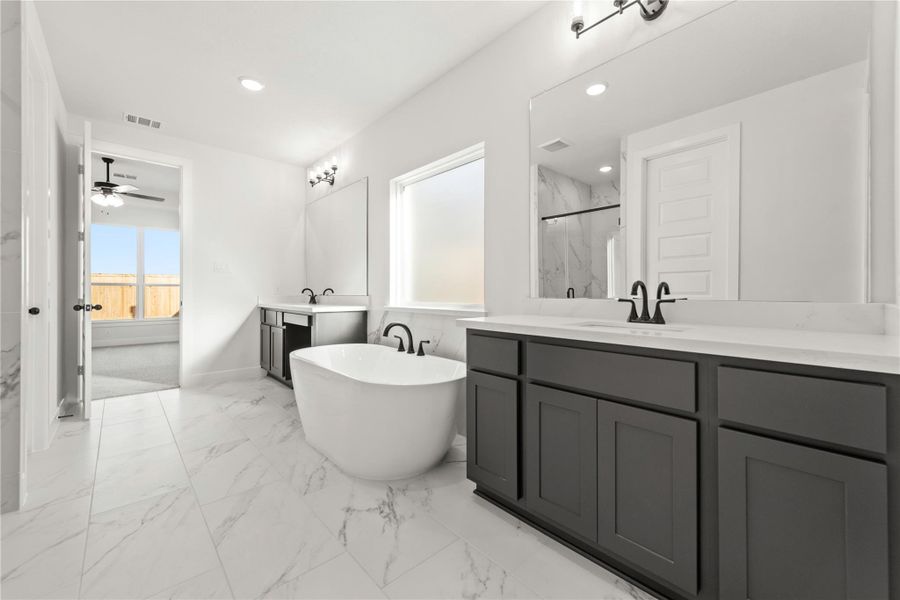 Furnished interior view inside a new home in Cross Creek West, Fulshear (Image 4).