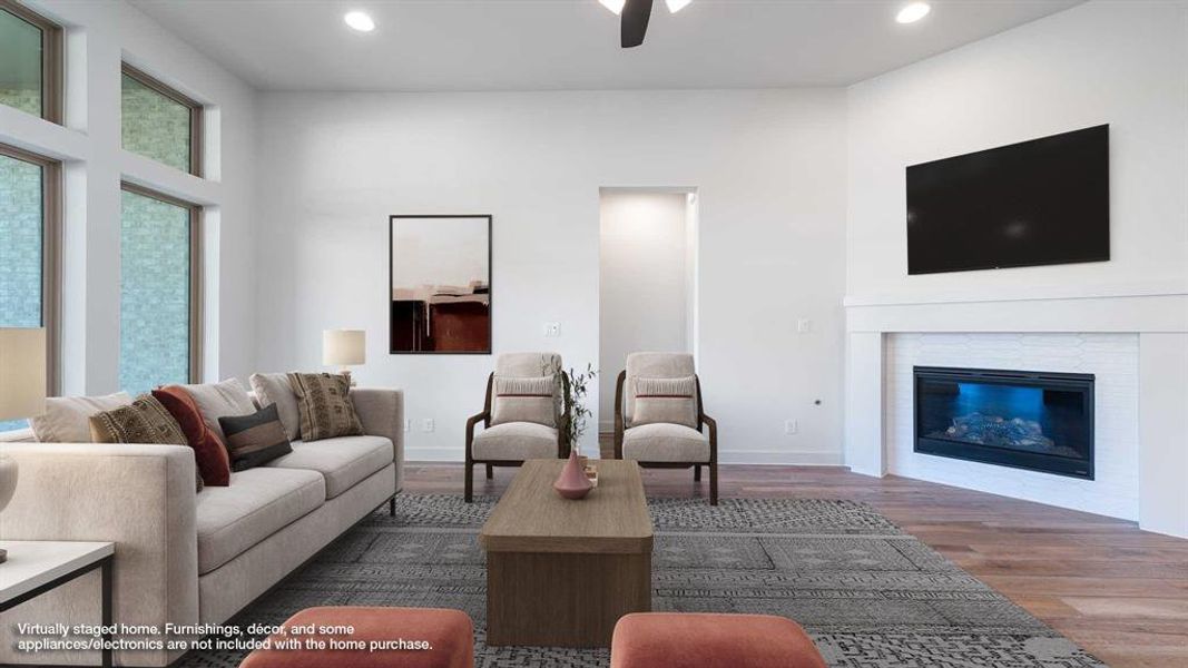 Furnished interior view inside a new home in Hillstead 50', Lavon (Image 11).