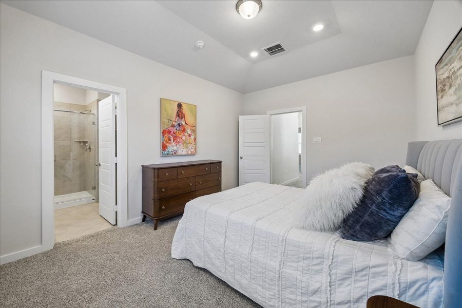 Furnished interior view inside a new home in Dunvale Village - Townhome Collection, Houston (Image 8).