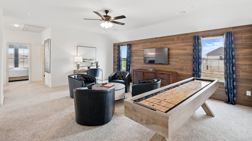 Representative furnished interior of a home built from the Wayfinder by Brightland Homes in Walden Pond, Forney (Image 16).