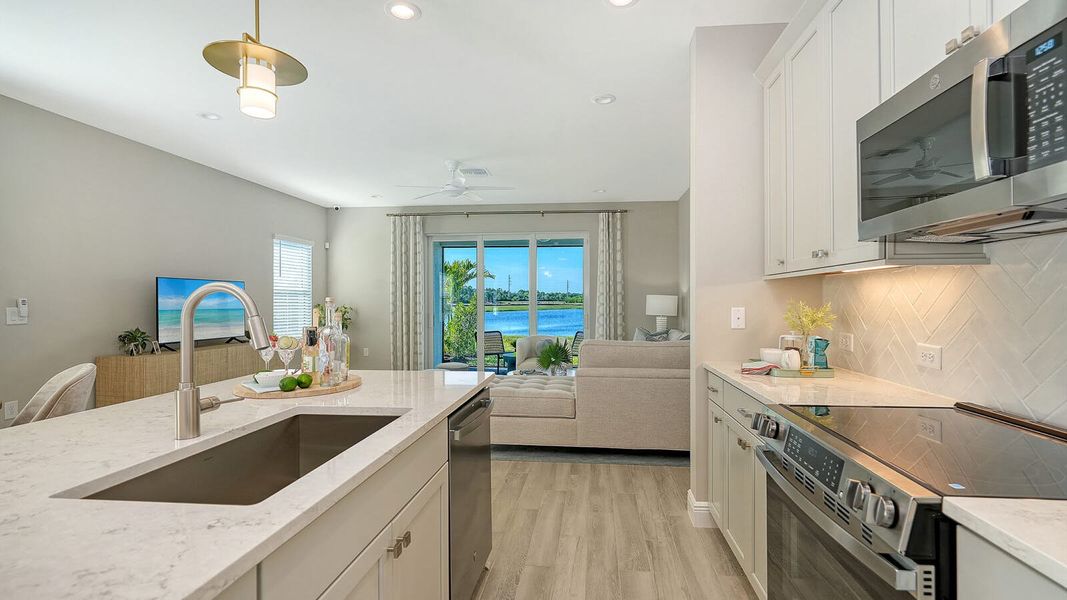 Furnished interior view inside a new home in SkySail, Naples (Image 15). Furnished interior view inside a new home in SkySail, Naples (Image 15).