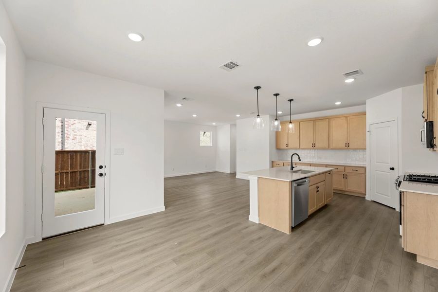 Open Kitchen-Living-Dining Room