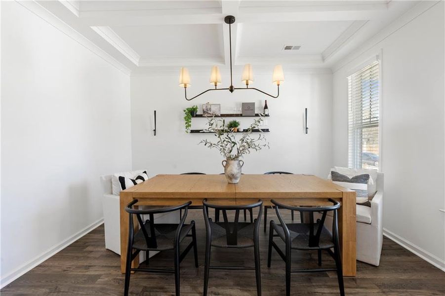 Furnished interior view inside a new home in Water Oak Estates, Lawrenceville (Image 35).