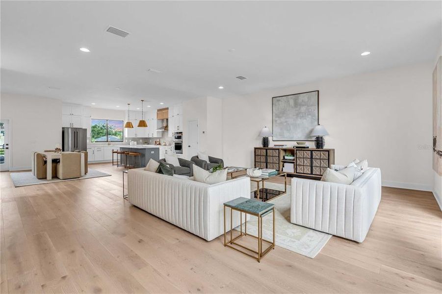 Furnished interior view inside a new home in , Tampa (Image 18). Furnished interior view inside a new home in , Tampa (Image 18).