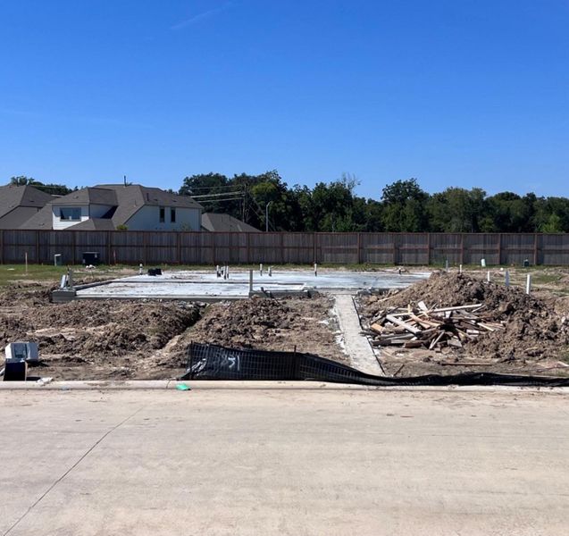 Actual progress of your home.