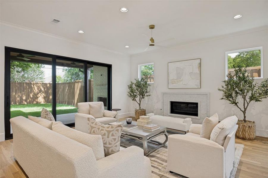 Furnished interior view inside a new home in , Dallas (Image 5).