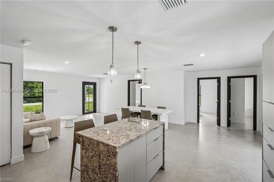 Furnished interior view inside a new home in , Cape Coral (Image 9). Furnished interior view inside a new home in , Cape Coral (Image 9).