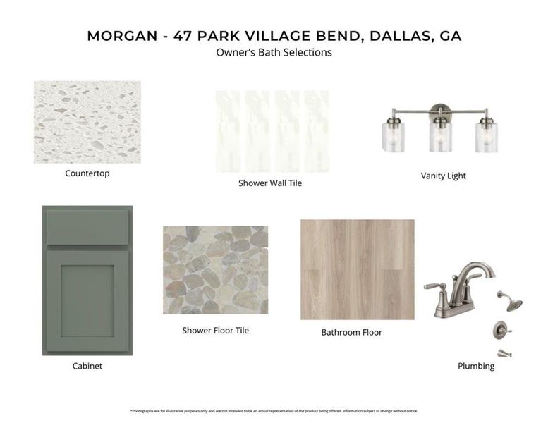 Sample of building materials used in homes in Easton Park, Dallas (Image 3).