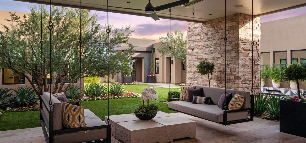 Exterior details and patio area of a home in Shadow Ridge, Scottsdale (Image 10).