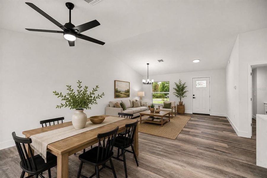 Furnished interior view inside a new home in , Ocala (Image 15). Furnished interior view inside a new home in , Ocala (Image 15).