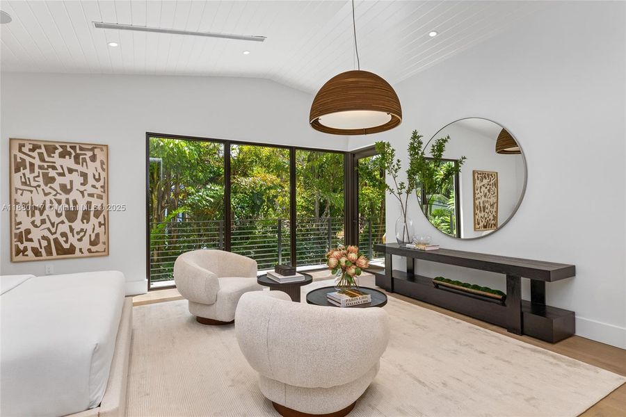 Furnished interior view inside a new home in , Miami (Image 37).