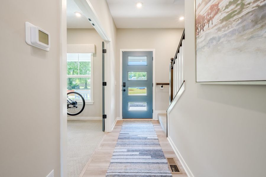 Representative unfurnished interior of a home built from the Greenbriar by Fischer Homes in Crossvine Estates, Hoschton (Image 9).