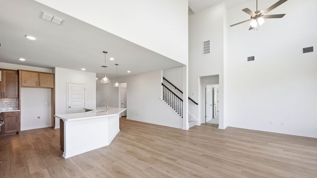 Furnished interior view inside a new home in Oaks at San Gabriel, Georgetown (Image 26).