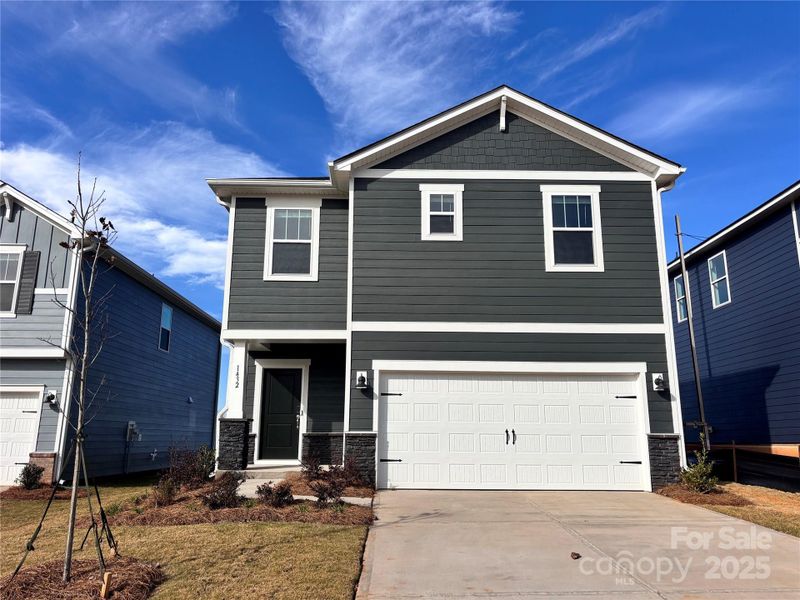 Front exterior of a new home in Buffalo Ridge, Newton, NC, highlighting curb appeal (Image 2).