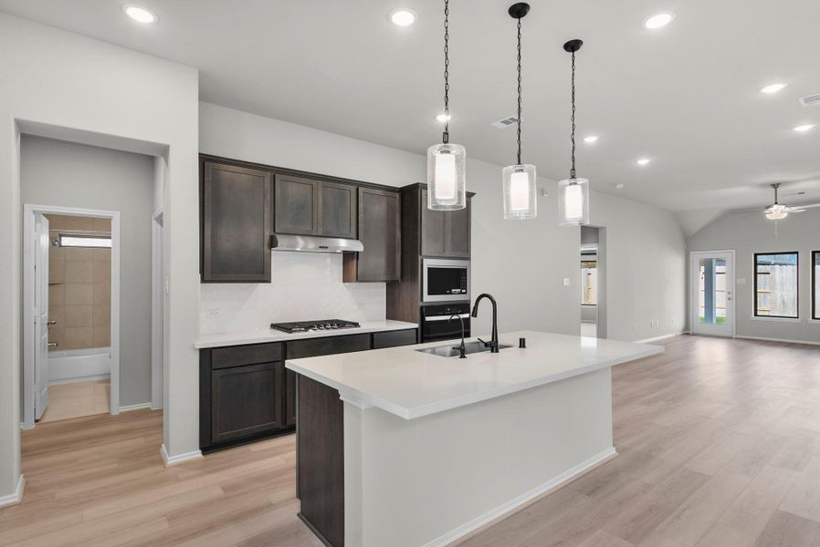 Furnished interior view inside a new home in Grand Central Park, Conroe (Image 8).